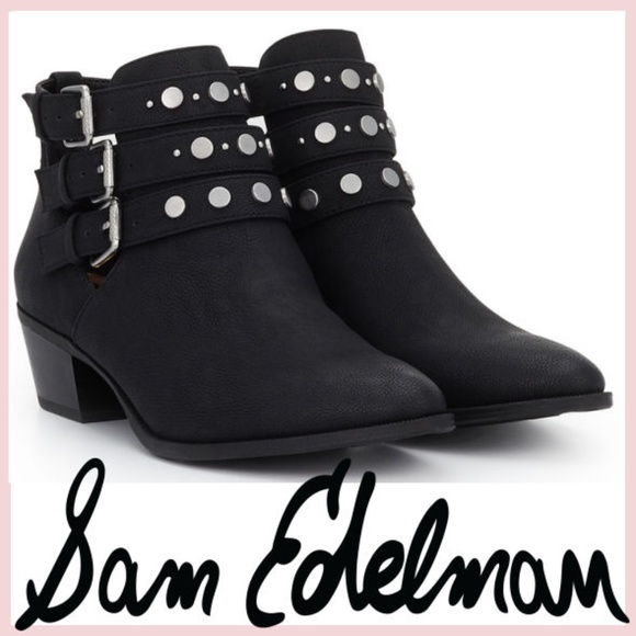 Sam Edelman Shoes - SALE NWT SAM EDELMAN Booties Stack Heel Closed Toe